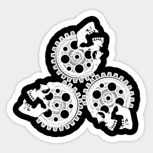 3 Skull Gearworks Sticker